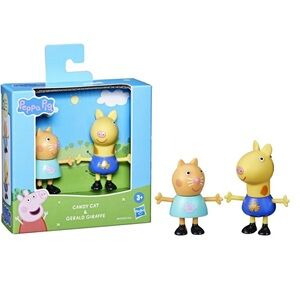 NIB Peppa Pig - Candy Cat & Gerald Giraffe Toy Figures, Hasbro